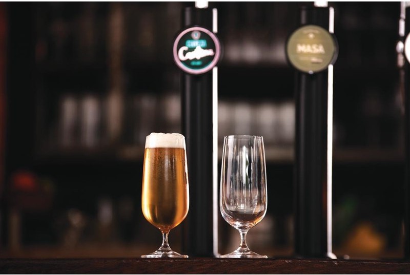  Olympia Bar Collection Crystal Stemmed Beer Glasses 410ml (Pack of 6) 