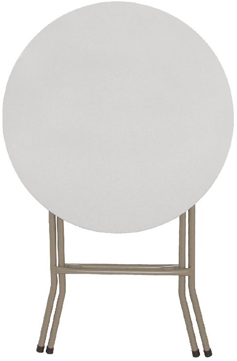  Bolero Round Folding Table White 600mm (Single) 
