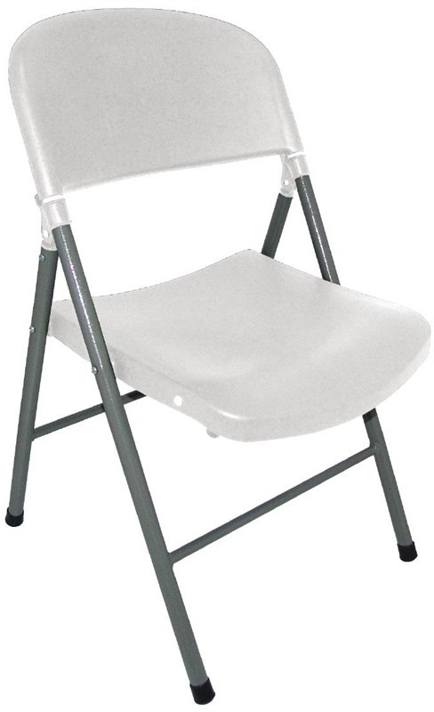  Bolero Foldaway Utility Chairs White (Pack of 2) 