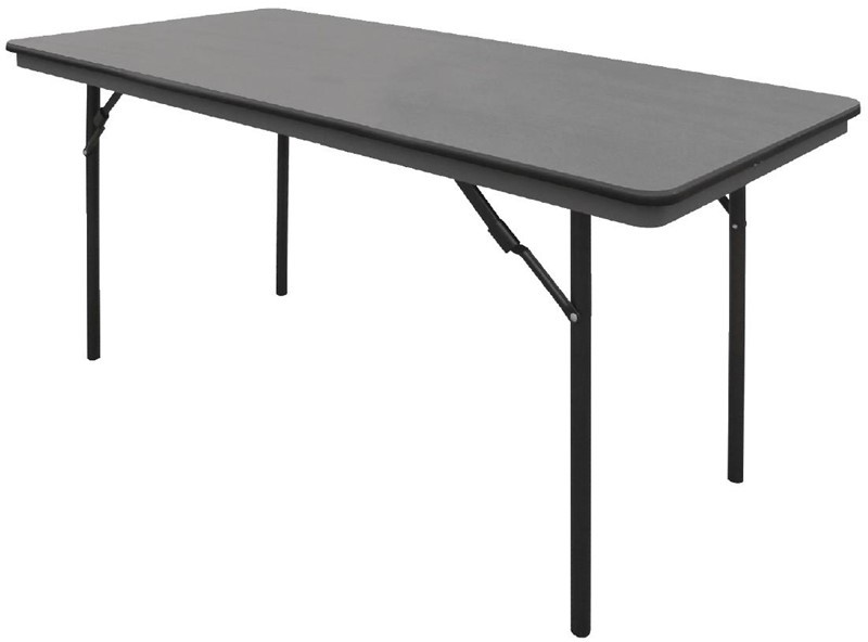  Bolero ABS Rectangular Folding Table Grey 5ft 