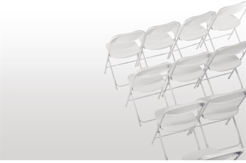 Bolero GD387 - Folding PP Chair White (Pack 10) 