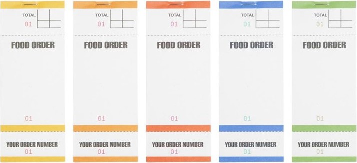  Olympia Bar Food Pad With Order Tickets Single Leaf (Pack of 50) 