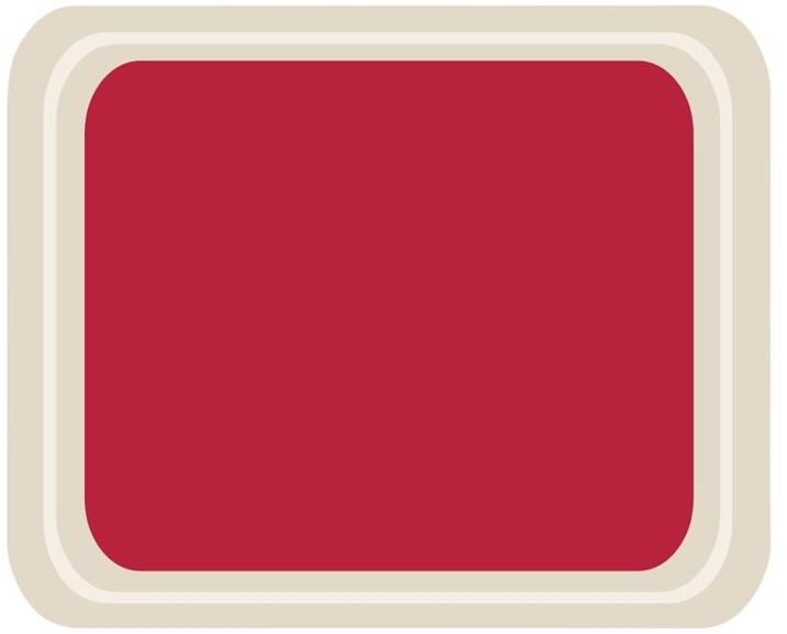  Roltex Polyester Cafeteria Service Tray Red 420 x 320mm 