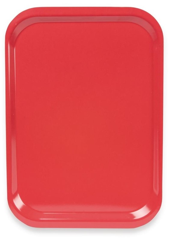  Roltex Polyester Trapeze Service Tray Red 375 x 265mm 