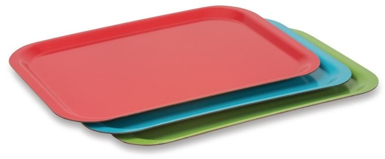  Roltex Melamine Fast Food Service Tray Green 375 x 265mm 