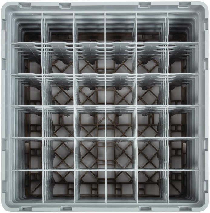  Cambro Camrack Beige 36 Compartments Max Glass Height 257mm 