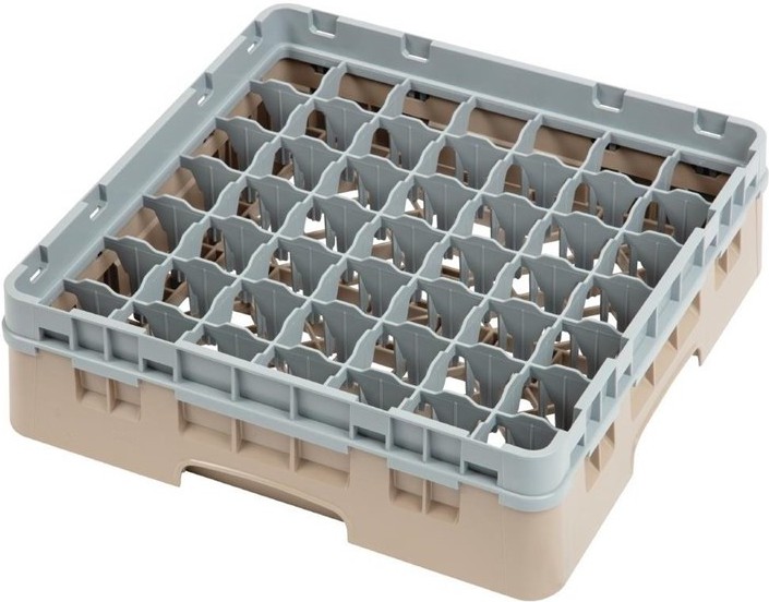  Cambro Camrack Beige 49 Compartments Max Glass Height 92mm 