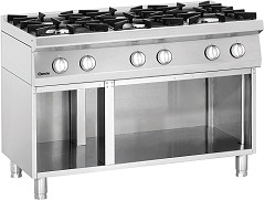 Gas stoves with base frame