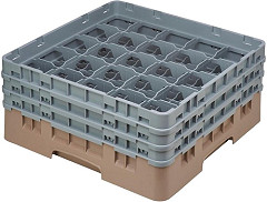  Cambro Camrack Beige 25 Compartments Max Glass Height 174mm 