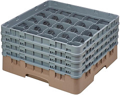  Cambro Camrack Beige 25 Compartments Max Glass Height 215mm 