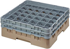  Cambro Camrack Beige 36 Compartments Max Glass Height 133mm 