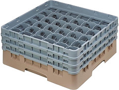  Cambro Camrack Beige 36 Compartments Max Glass Height 174mm 