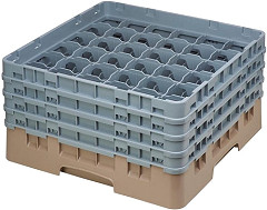  Cambro Camrack Beige 36 Compartments Max Glass Height 215mm 