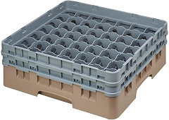  Cambro Camrack Beige 49 Compartments Max Glass Height 133mm 