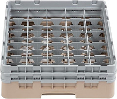  Cambro Camrack Beige 25 Compartments Max Glass Height 133mm 